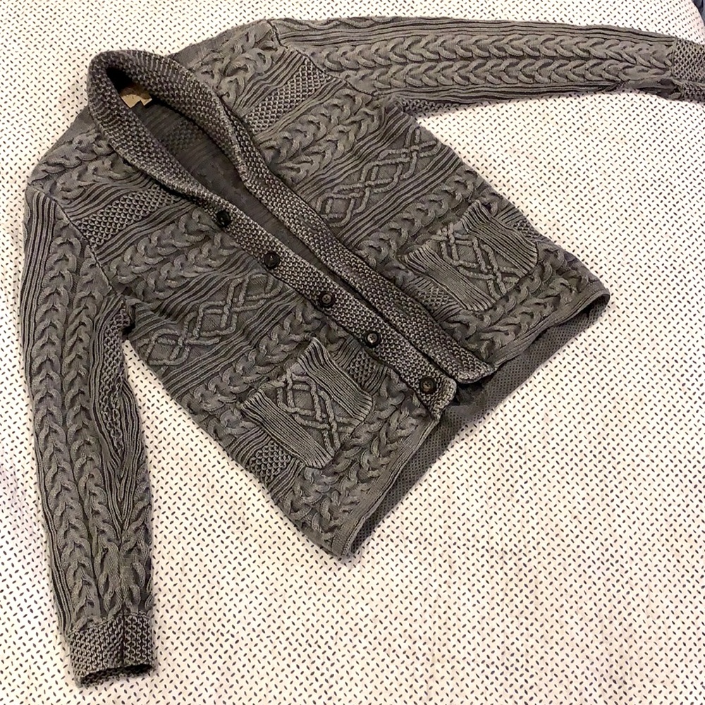 Sweater Weather! Charcoal Lucky Men’s Cardigan